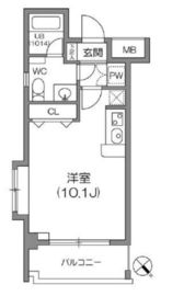 ルクレ森下レジデンス 1108 間取り図