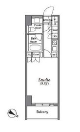 アジリア南麻布J's 403 間取り図