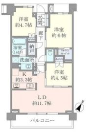 ブリリア学芸大学 3階 間取り図