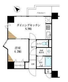 グランパレス南麻布仙台坂 9F2 間取り図