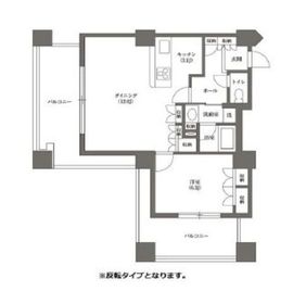 文京グリーンコートビュータワー本駒込 B1904 間取り図