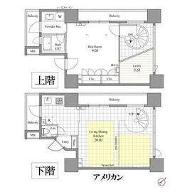 レジディア東銀座 1001 間取り図