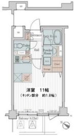 カスタリア三宿 215 間取り図