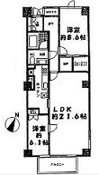 グランドメゾン六番町 3階 間取り図