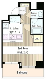 バンブー岩本町 203 間取り図