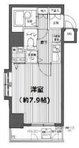 ガラ・ステージ麻布十番 6階 間取り図