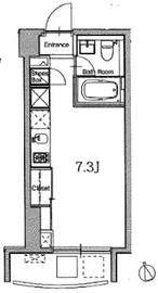 プライムアーバン麻布十番2 502 間取り図