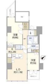 ブランズ市谷田町 11階 間取り図