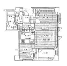 フォリア白金 4階 間取り図