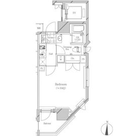 フトゥールス南麻布 304 間取り図