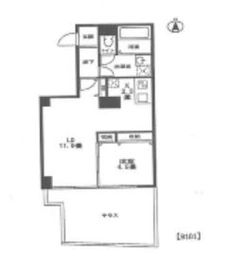 高輪三枝ビル 001 間取り図