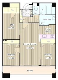 クレアールフレスカ 1305 間取り図