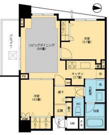 クレッセント麻布2 4階 間取り図