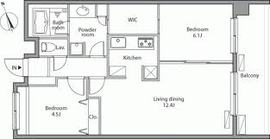 レジディア祐天寺 613 間取り図