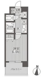 レジディア両国 502 間取り図