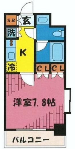 レジディア後楽園 902 間取り図