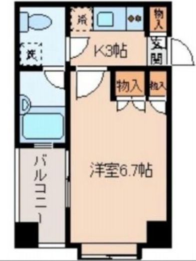 レジディア後楽園 703 間取り図
