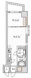 デュオステージ後楽園 501 間取り図