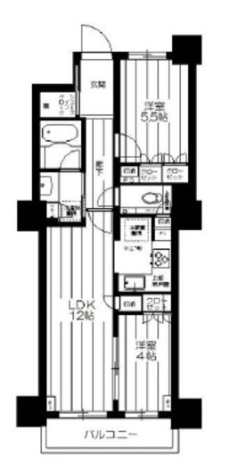 パークハウス文京関口 12階 間取り図