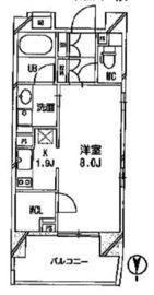 クリオ西池袋 13階 間取り図