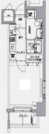 グランティアラ芝大門 2階 間取り図