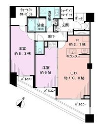 ダイナシティ碑文谷 2階 間取り図