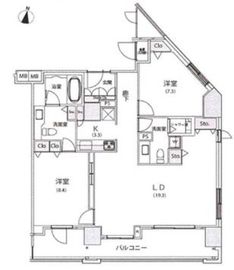 レグノ・セレーノ 20階 間取り図