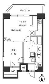 レジディア新御茶ノ水 1004 間取り図