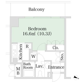 千代田ファーストハイツ 1617 間取り図