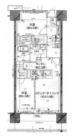 オーベルグランディオ品川勝島 19階 間取り図