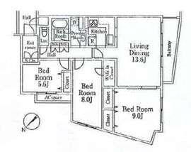 アビタシオン 104 間取り図