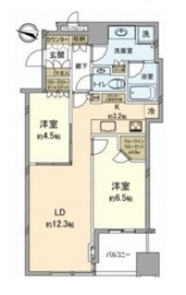 大崎ウエストシティタワーズ ウエスト 24階 間取り図