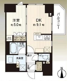 リストレジデンス蔵前 15階 間取り図