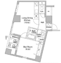 コンフォリア銀座イースト 401 間取り図