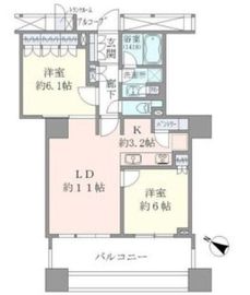 ブリリアマーレ有明 2階 間取り図