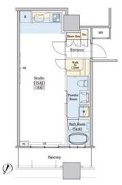 レジディアタワー上池袋 タワー棟 607 間取り図