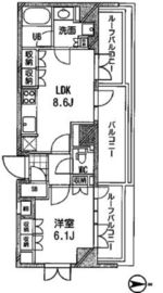 アーデン木場 801 間取り図