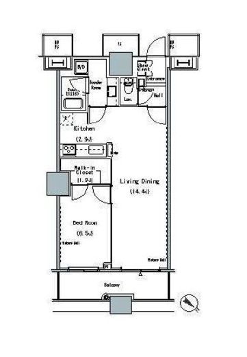 ザ・東京タワーズ ミッドタワー 24階 間取り図