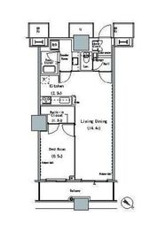 ザ・東京タワーズ ミッドタワー 24階 間取り図