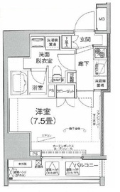 アイルイムーブル日本橋 6階 間取り図