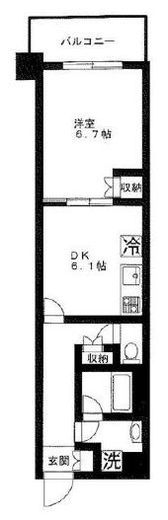ステーションツインタワーズ糀谷フロントウエスト 4階 間取り図