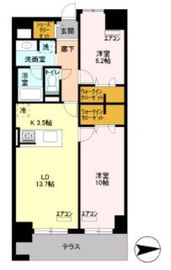 ロイヤルパークスシーサー 1106 間取り図