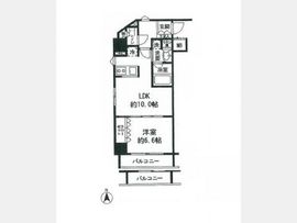 コンフォリア新宿御苑2 901 間取り図