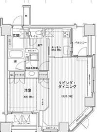 ドゥーエ銀座イースト2 902 間取り図