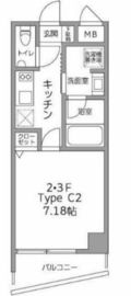 リバーテラス月島 302 間取り図