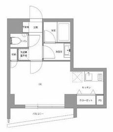 リバーテラス月島 205 間取り図