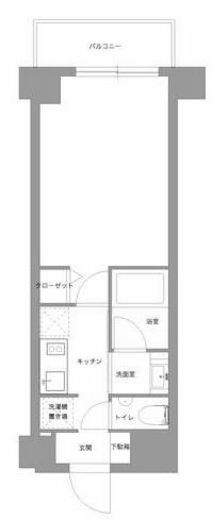 リバーテラス月島 307 間取り図