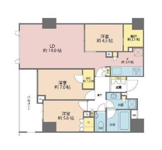 シティテラス目白 10階 間取り図