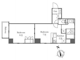 ROPPONGI SEVEN 703 間取り図