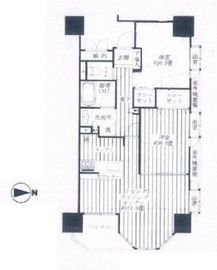 ライオンズマンション高輪 12階 間取り図